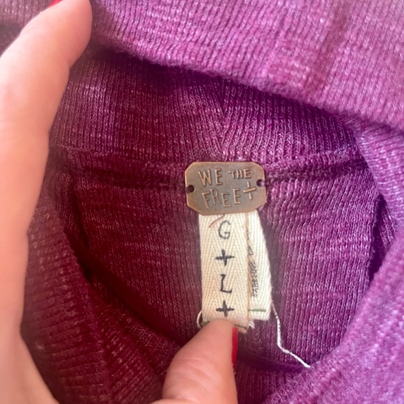 Free People Turtleneck with Slit Back - Picture 4 of 4